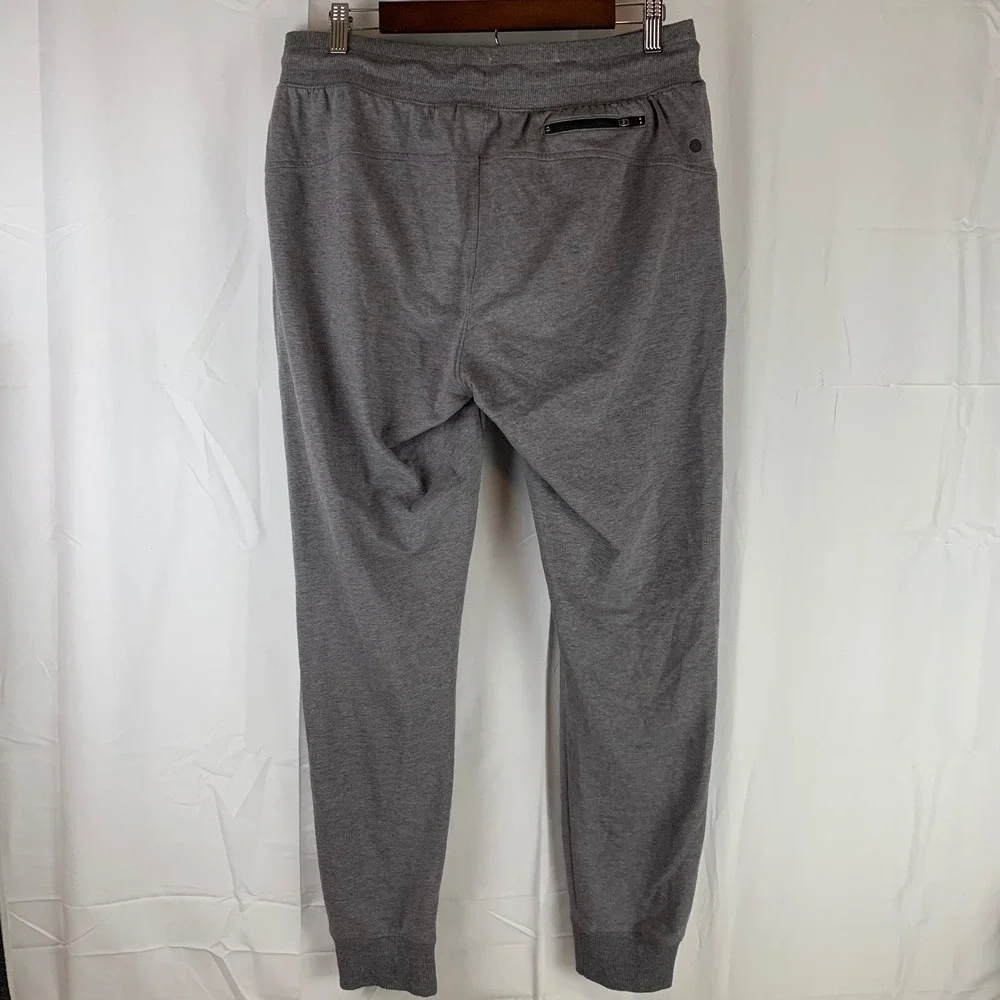 Zella Jogger Pants Mens Medium‎ Gray Cotton Blend Fleece Athleisure Sweatpants